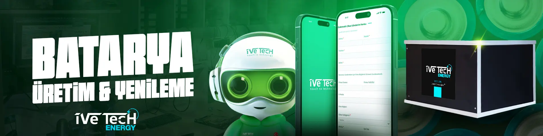 Endüstriyel Batarya üretim ve yanileme hizmetleri
